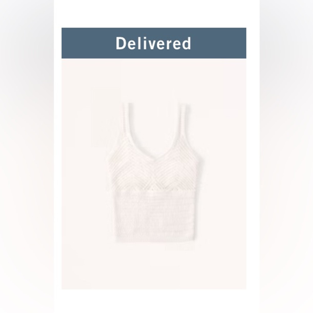 Abercrombie & Fitch Crochet crop tank size Medium